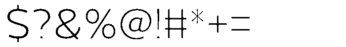 Vantori Smooth Extra Light Semi Expan Font OTHER CHARS