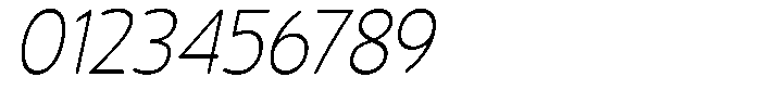 Vantori Smooth Extra Light Slant Conde Font OTHER CHARS