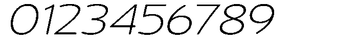 Vantori Smooth Extra Light Slant Expan Font OTHER CHARS