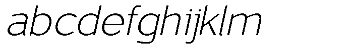 Vantori Smooth Extra Light Slant Expan FONT