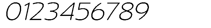 Vantori Smooth Extra Light Slant Font OTHER CHARS