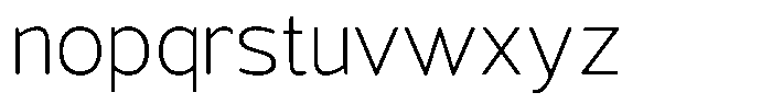 Vantori Smooth Extra Light Font LOWERCASE