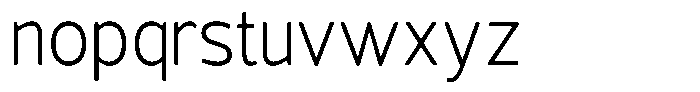 Vantori Smooth Light Semi Condensed Font LOWERCASE