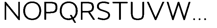 Vantori Smooth Light Semi Expanded Font UPPERCASE