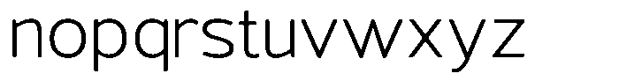 Vantori Smooth Light Semi Expanded Font LOWERCASE