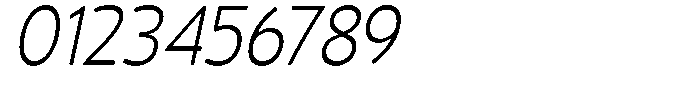 Vantori Smooth Light Slant Conden Font OTHER CHARS