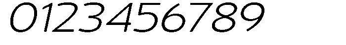 Vantori Smooth Light Slant Expanded Font OTHER CHARS