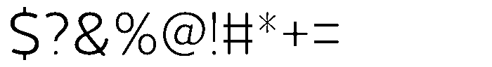 Vantori Smooth Light Font OTHER CHARS
