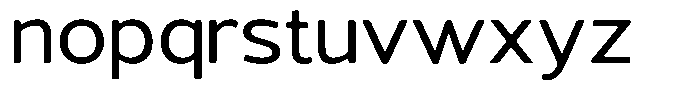 Vantori Smooth Medium Expanded Font LOWERCASE