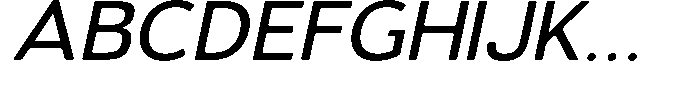 Vantori Smooth Medium Slant Expand Font UPPERCASE