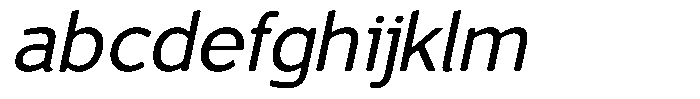 Vantori Smooth Medium Slant Semi Exp FONT