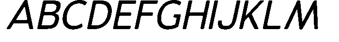 Vantori Smooth Medium Slant Font UPPERCASE