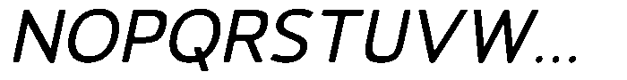 Vantori Smooth Medium Slant Font UPPERCASE
