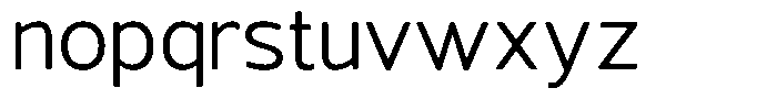 Vantori Smooth Regular Font LOWERCASE