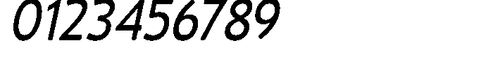 Vantori Smooth Semi Bold Slant Conden Font OTHER CHARS