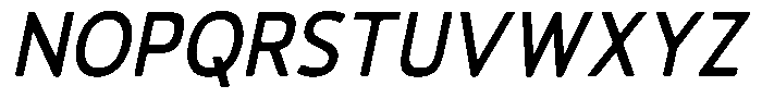 Vantori Smooth Semi Bold Slant Sem Con Font UPPERCASE