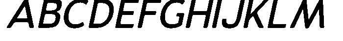 Vantori Smooth Semi Bold Slant Font UPPERCASE