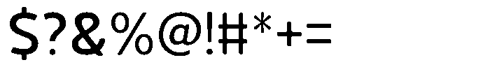Vantori Smooth Semi Bold Font OTHER CHARS