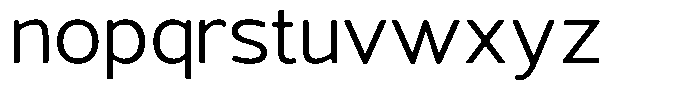 Vantori Smooth Semi Expanded Font LOWERCASE