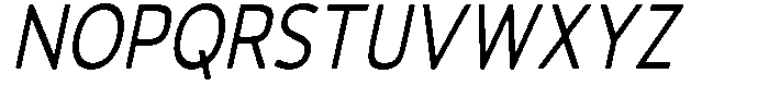 Vantori Smooth Slant Condensed Font UPPERCASE