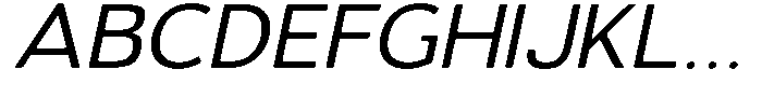 Vantori Smooth Slant Expanded Font UPPERCASE