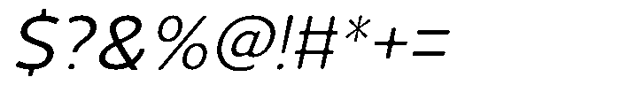 Vantori Smooth Slant Semi Expanded Font OTHER CHARS