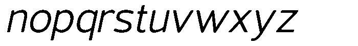 Vantori Smooth Slant Font LOWERCASE