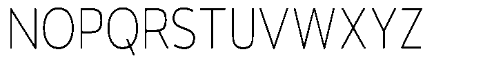 Vantori Smooth Thin Condensed Font UPPERCASE