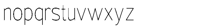 Vantori Smooth Thin Condensed Font LOWERCASE