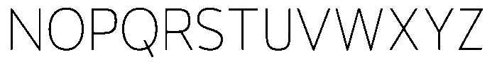 Vantori Smooth Thin Semi Condensed Font UPPERCASE