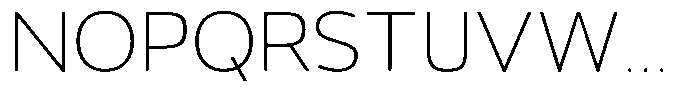 Vantori Smooth Thin Semi Expanded Font UPPERCASE
