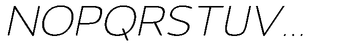 Vantori Smooth Thin Slant Expanded Font UPPERCASE