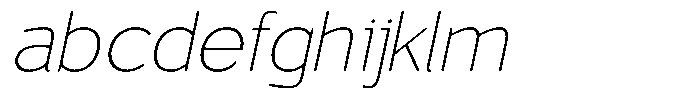 Vantori Smooth Thin Slant Expanded FONT