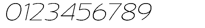 Vantori Smooth Thin Slant Semi Expan Font OTHER CHARS