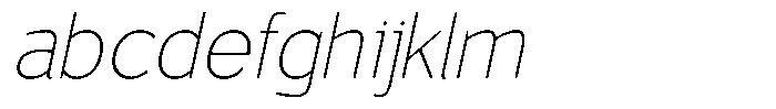 Vantori Smooth Thin Slant FONT