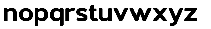 Vantori Soft Black Expanded Font LOWERCASE