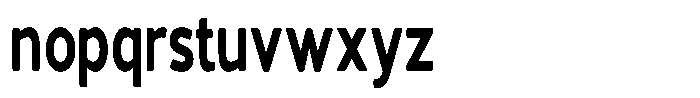Vantori Soft Black Extra Condensed Font LOWERCASE