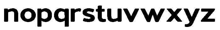 Vantori Soft Black Extra Expanded Font LOWERCASE