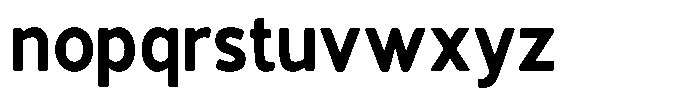 Vantori Soft Black Semi Condensed Font LOWERCASE