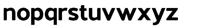 Vantori Soft Black Semi Expanded Font LOWERCASE
