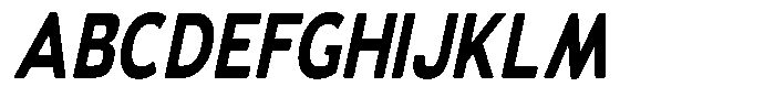 Vantori Soft Black Slant Condensed Font UPPERCASE