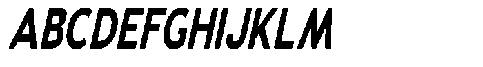 Vantori Soft Black Slant Extra Cond Font UPPERCASE