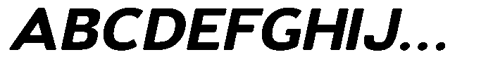 Vantori Soft Black Slant Extra Expan Font UPPERCASE