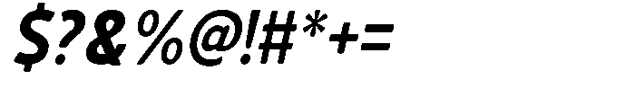 Vantori Soft Black Slant Semi Conde Font OTHER CHARS