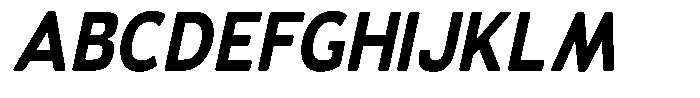 Vantori Soft Black Slant Semi Conde Font UPPERCASE
