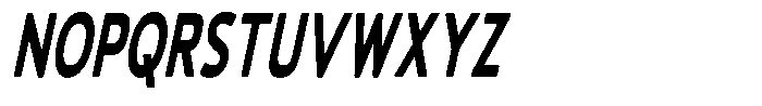 Vantori Soft Black Slant Ultra Cond Font UPPERCASE