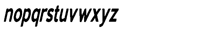 Vantori Soft Black Slant Ultra Cond Font LOWERCASE