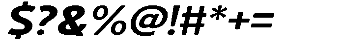 Vantori Soft Black Slant Ultra Expan Font OTHER CHARS