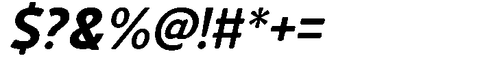 Vantori Soft Black Slant Font OTHER CHARS