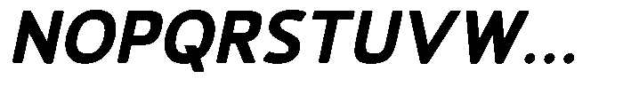 Vantori Soft Black Slant Font UPPERCASE